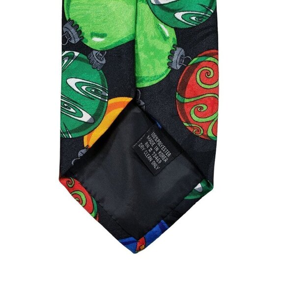 LOONEY TUNES Mania Vintage1993 Neck Tie Christmas Bugs Bunny Daffy Tweety Taz - Picture 4 of 4